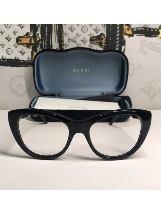Luxury New Authentic Gucci GG1172S 001 Cat-Eye Sunglasses main image 11